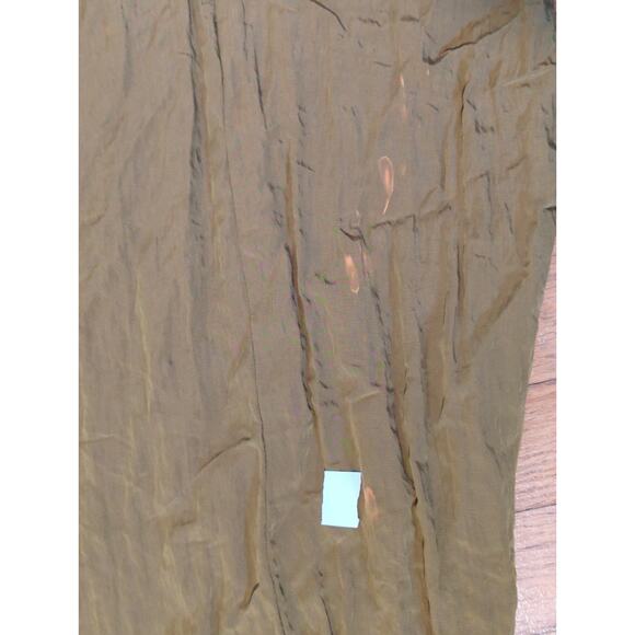 RTR Madewell Green Wide Leg High Rise Pleated Drapey Loose Cargo Pants Size 12 - Picture 13 of 13